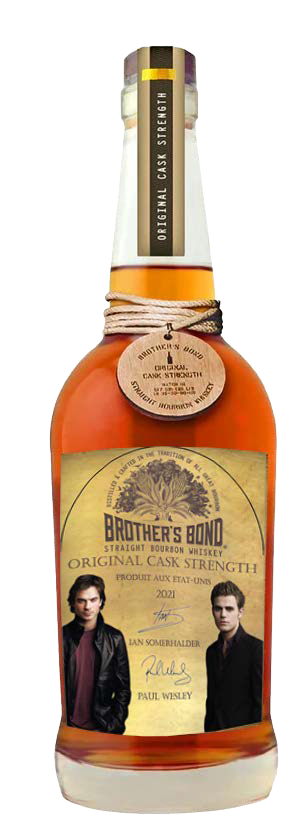 La bouteille de whisky que nous vendons avec l'étiquette que nous avons réalisé