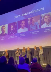 Présentation du jury long métrage, avec Pio Marmaï, Delphine de Vigan, Vimala Pons...