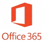 Logo de la Suite Office 365 Carré orange avec marqué le nom du logo en dessous (Office 365)